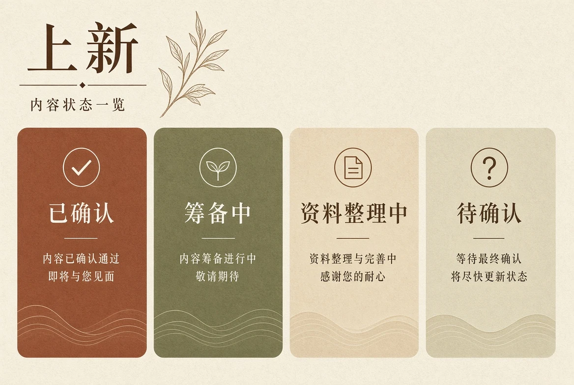 上新状态栏目配图